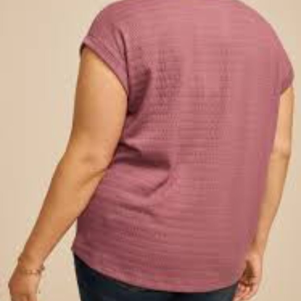 Maurices Plus Size 24/7 Textured Clara Tee Size 2… - image 3